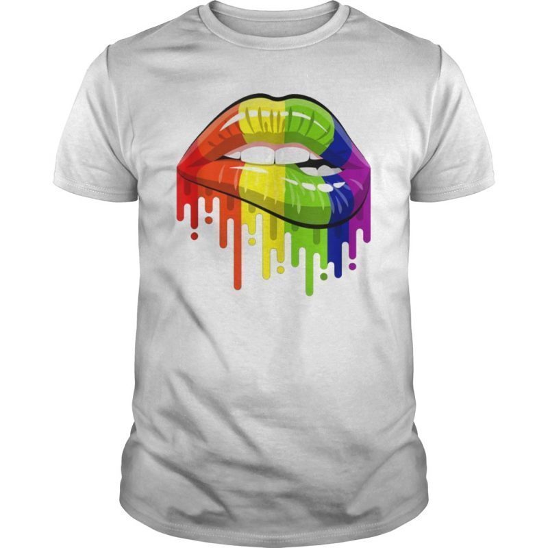 LGBT Rainbow Color Lips Pride Gay Homosexual Lesbian TShirts