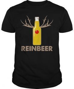 Christmas Drinking Reinbeer Funny Shirt
