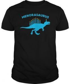 Happy Hanukkah Menorasaurus T-Shirt