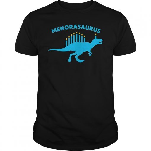 Happy Hanukkah Menorasaurus T-Shirt