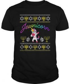 Jewnicorn Dabbing Jewish Unicorn Hanukkah Pajama T-Shirt