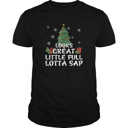 Little Full Lotta Sap T Shirt Tee Christmas Vacation Santa