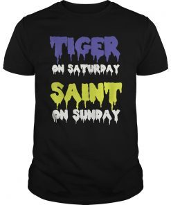 Louisiana Football Tiger Saturday Saint Sunday Shirt