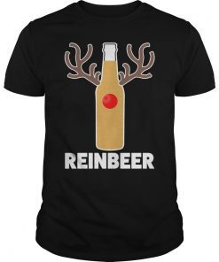 Reinbeer Funny Christmas Beer Reindeer Shirt