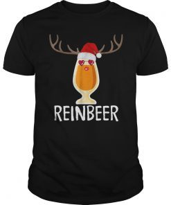 Reinbeer T-Shirt Funny Christmas Gift For Beer Lovers Shirt