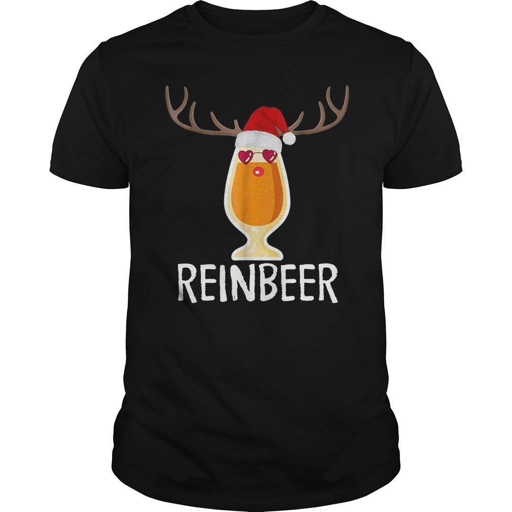 Reinbeer T-Shirt Funny Christmas Gift For Beer Lovers Shirt