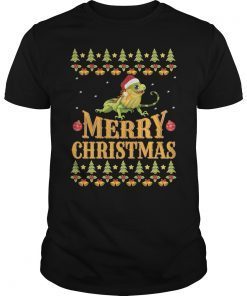 Ugly Christmas Bearded Dragon Xmas Apparel Funny T-Shirt