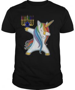 Unicorn Dabbing Hanukkah T-Shirt