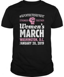 Women's March 2019 Washington D.C. TShirt Stronger Together