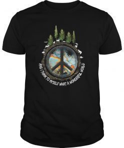 And I Think To Myself What A Wonderful World Hippie Shirt