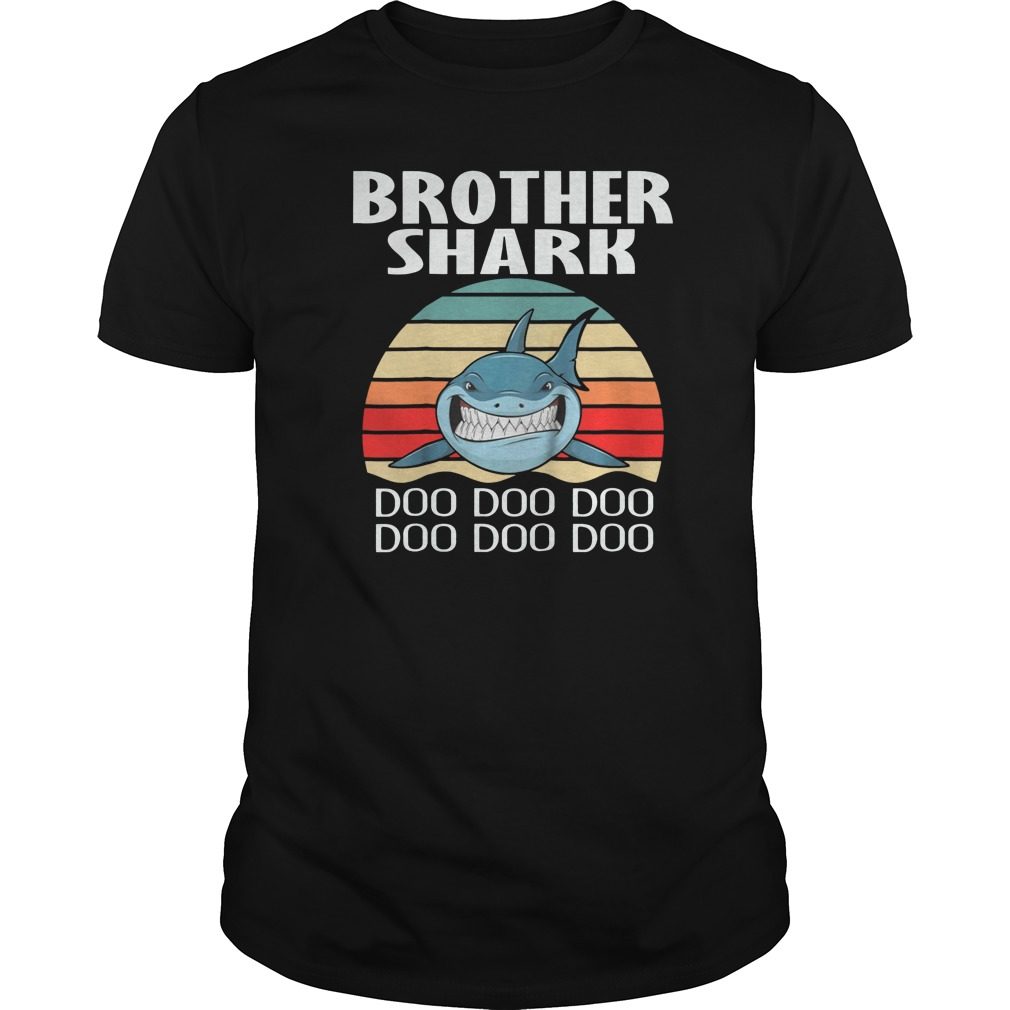 Brother Shark T-Shirt Doo Doo Doo - Matching Family Gift Tee