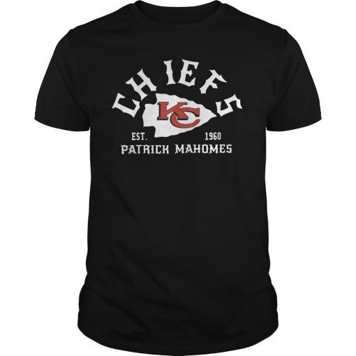 Chiefs KC Patrick Mahomes Signature T-Shirt