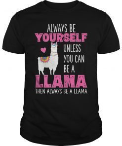 Cute Funny Llama Shirt Llamas Lover Shirts Gifts Girls Women
