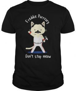Freddie Purrcury Don't Stop Meow T-Shirt