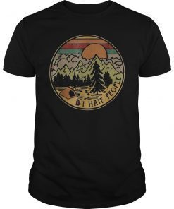 Love Camping I Hate People Vintage T-Shirt Funny Camping Shirt