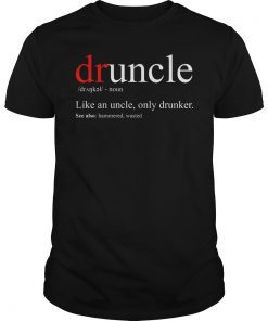 Mens Druncle T-Shirt Cool Funny Uncle T-Shirt