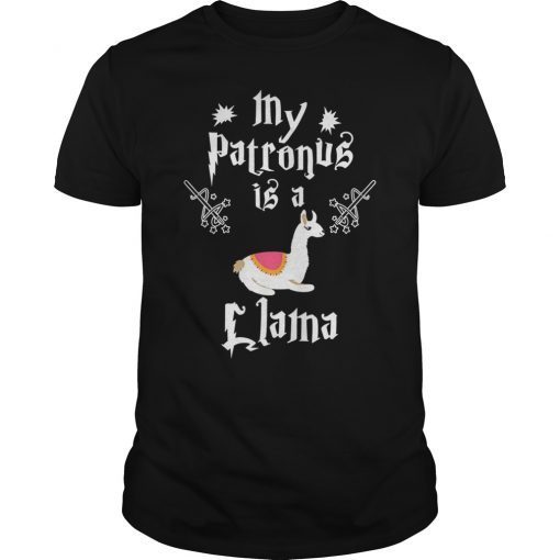 My Patronus is a Llama Cute Llama Lover Novelty Gift T-Shirt