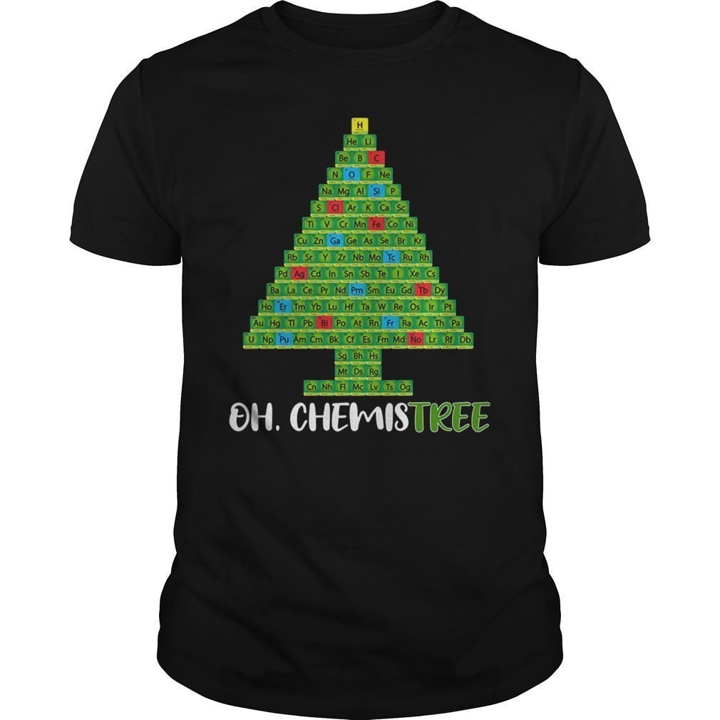 Oh Chemist Tree Merry Christmas Ugly Sweater Chemistry TShirt