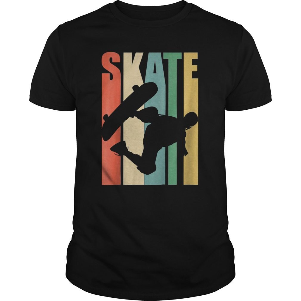 Skateboarder Retro Vintage T-Shirt Skateboarding Tee