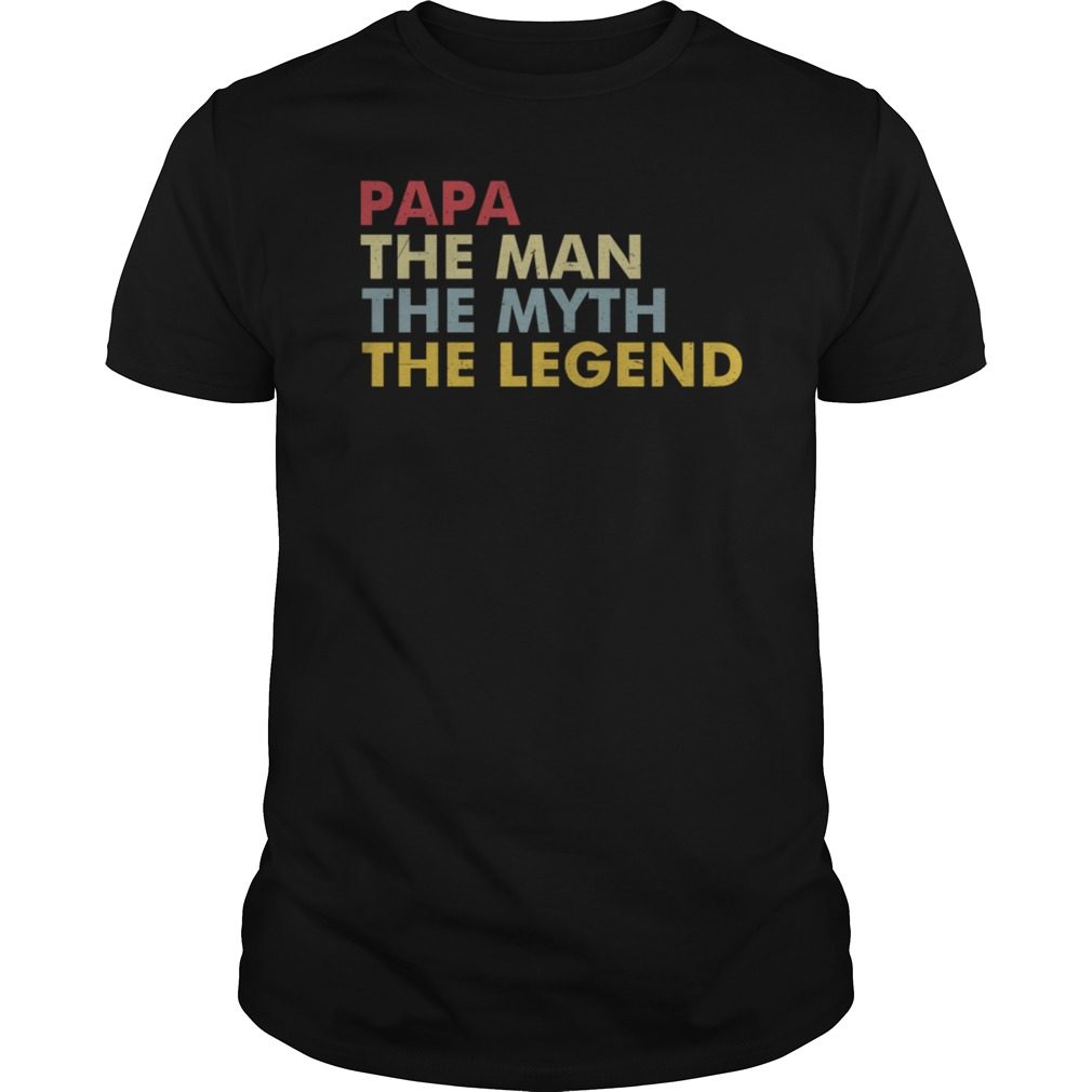 The Man The Myth The Legend Vintage Shirt for Mens Papa