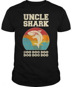 Uncle Shark Doo Doo Doo Retro Vintage T-Shirt