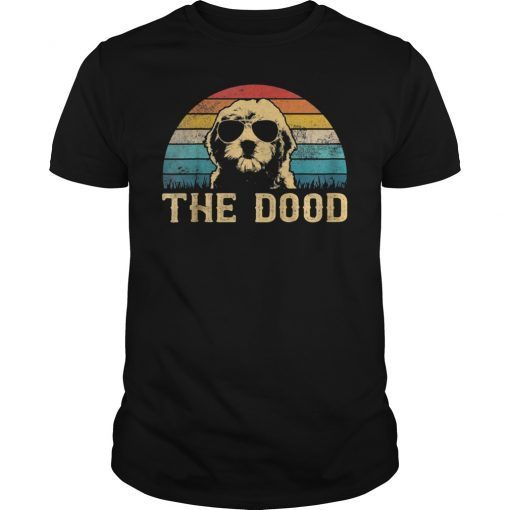 Vintage Goldendoodle The Dood T-Shirt Gift Dad Mom Kids