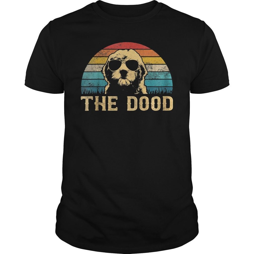 Vintage Goldendoodle The Dood T-Shirt Gift Dad Mom Kids