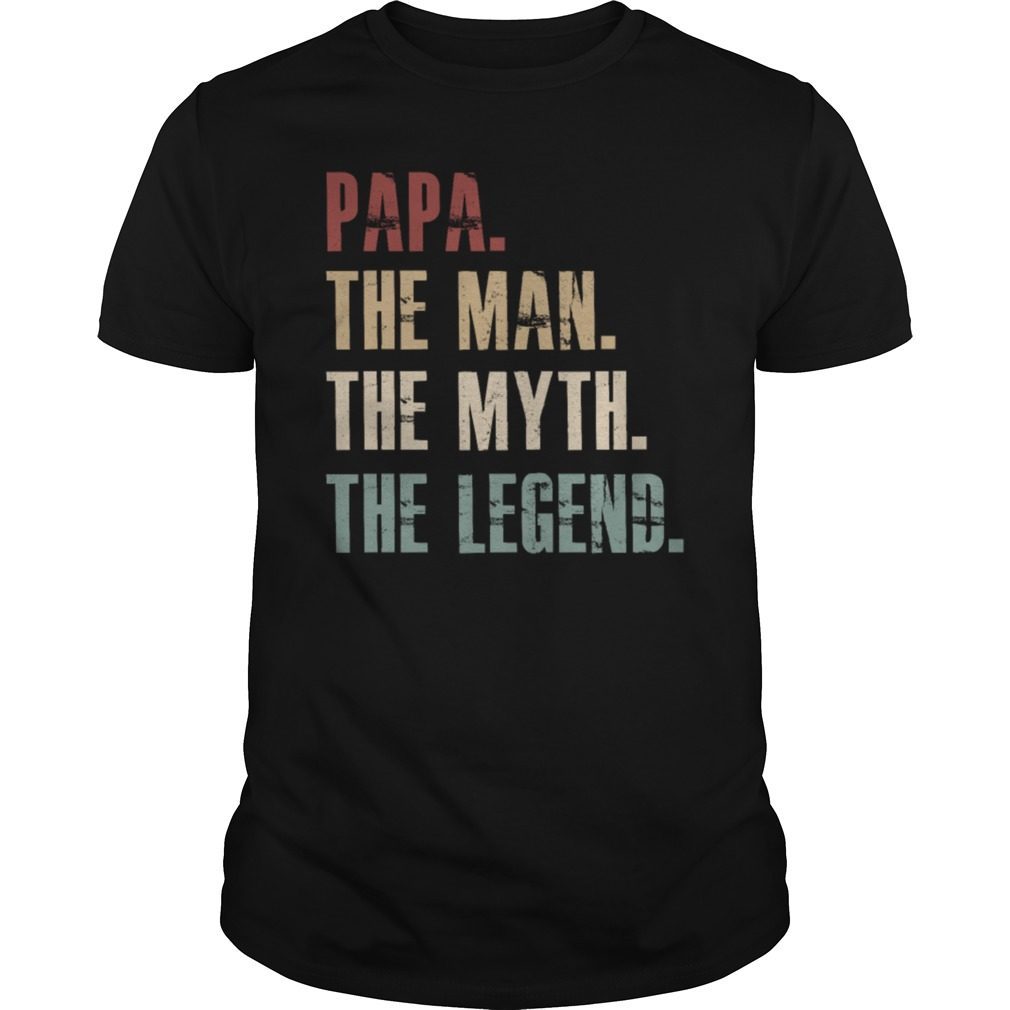 Vintage Papa The Man The Myth The Legend T-Shirt
