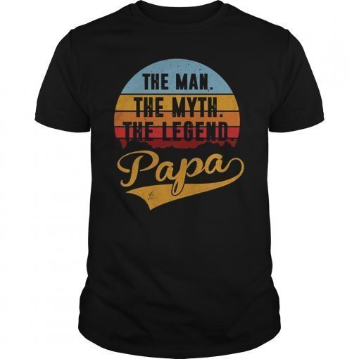 Vintage The Man The Myth The Legend Papa T-Shirt