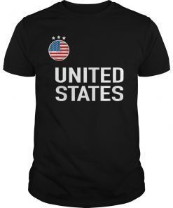 Women's Soccer Team Flag United States Tee Shirt