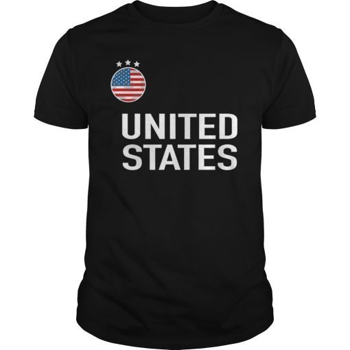 Women's Soccer Team Flag United States Tee Shirt