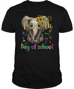 100 Days of School Elephant Funny Cute Shirt