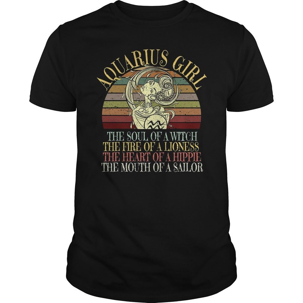 Aquarius Girl Zodiac Shirt January February Women