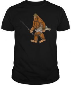 Bigfoot Bass Fishing Gear Sasquatch Men Gifts Kids Shirt