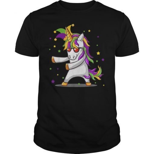 Flossing Unicorn Mardi Gras Costume Shirt Unicorn Lover Gift