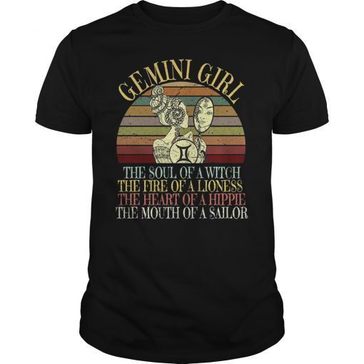 Gemini Girl Zodiac Sign Shirt May June Women