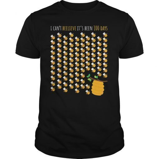 I Can't Beelieve It's Been 100 Days Bee Hive Tree Shirt