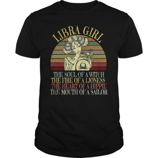 Libra Girl Zodiac Shirt September October Women