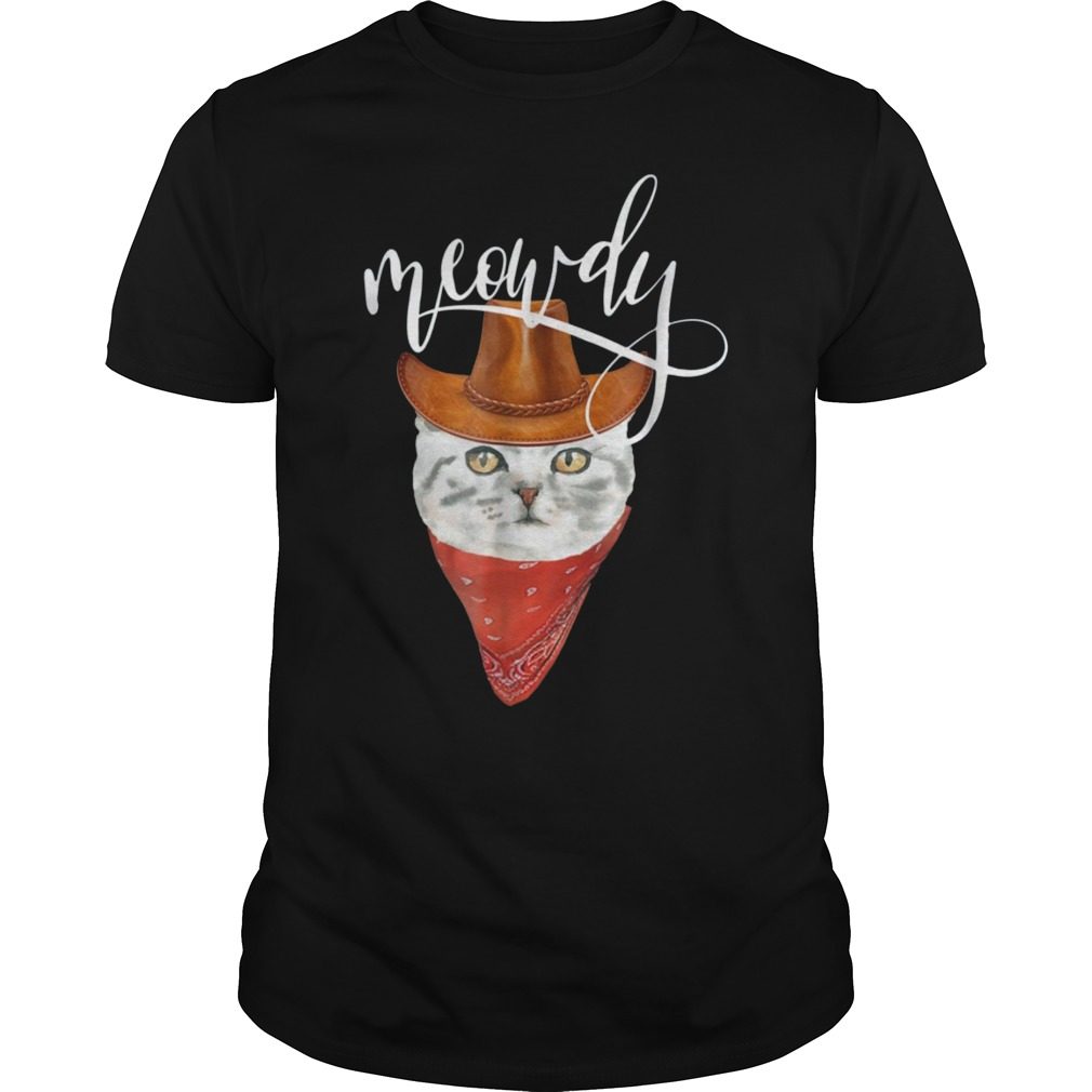 Meowdy Cat Funny Western Cat Shirt