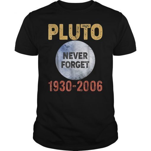 Pluto Never Forget 1930-2006 Shirt