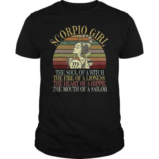 Scorpio Girl Zodiac Shirt October November Women