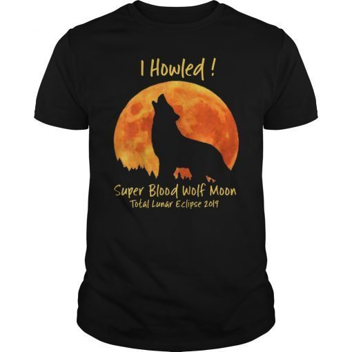 Super Blood Wolf Moon Lunar Eclipse 2019 Shirt