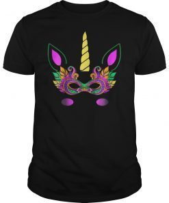 Unicorn Mardi Gras Mask Shirt