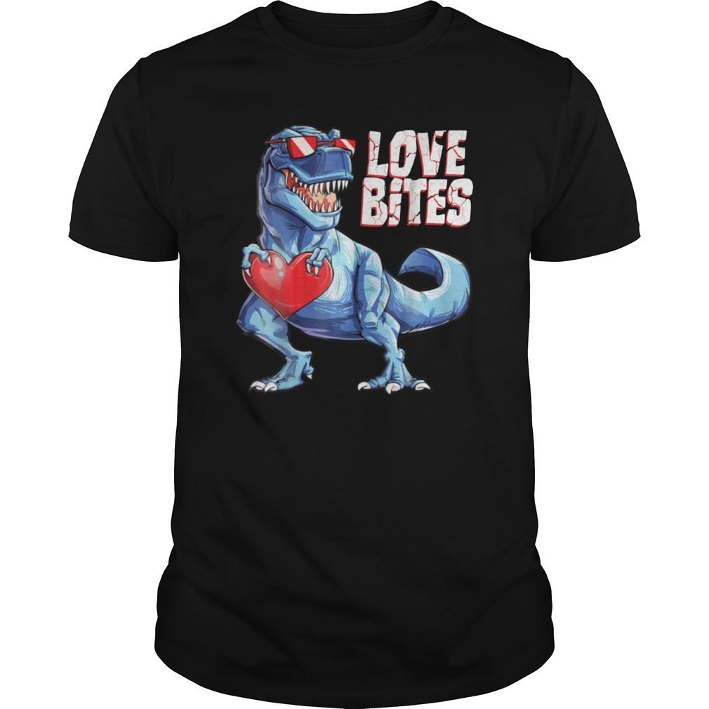 Valentines Day Dinosaur Love Bites Shirt
