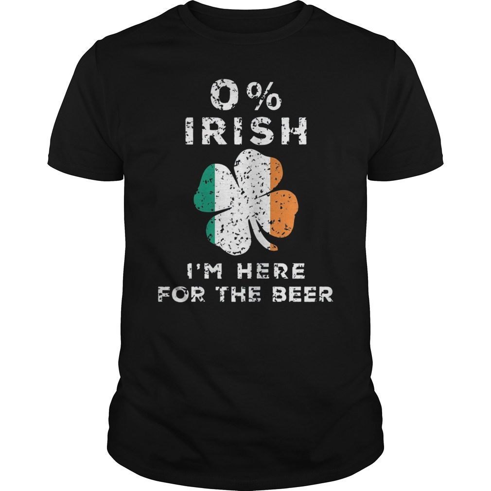 0% Irish St. Patricks Day Vintage I'm Here for The Beer Gift