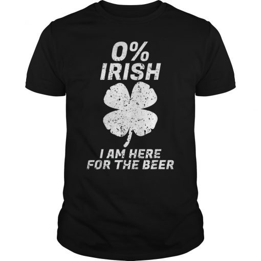 0% Irish Vintage St. Patricks Day Shirt