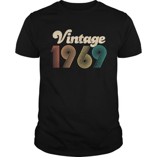 50th Gift - Vintage 1969 T-Shirt Classic Women Men