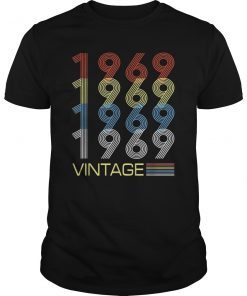50th Gifts Retro Vintage 1969 Anniversary TShirt