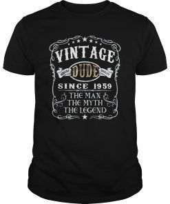 60 Years Old 1959 Vintage 60th T Shirt
