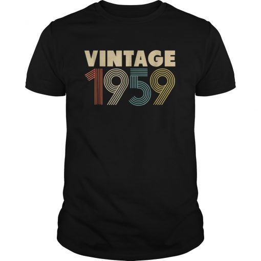 60th Gift Idea Vintage 1959 T-Shirt Men Women